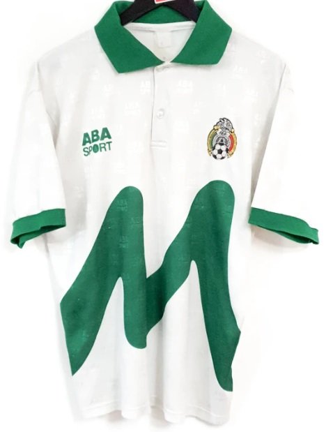 Camisa II Seleção do Mexico 1995 Retro Aba 
